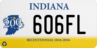 IN license plate 606FL