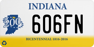 IN license plate 606FN