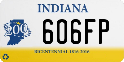 IN license plate 606FP