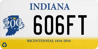 IN license plate 606FT