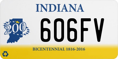 IN license plate 606FV