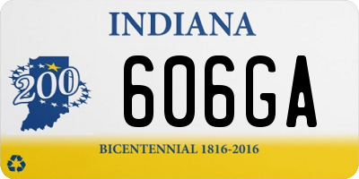 IN license plate 606GA