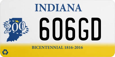 IN license plate 606GD