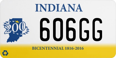 IN license plate 606GG