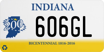 IN license plate 606GL