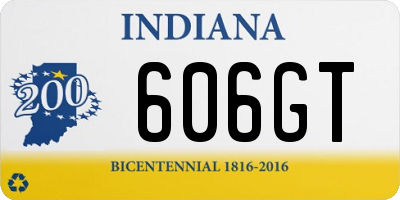 IN license plate 606GT