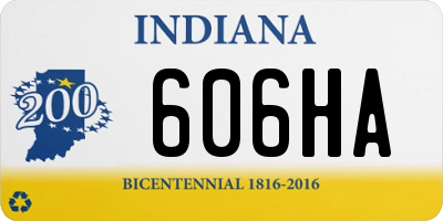IN license plate 606HA