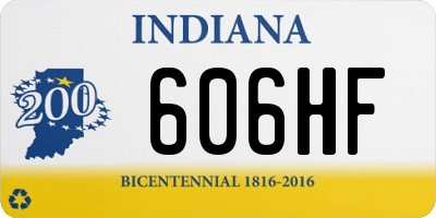 IN license plate 606HF