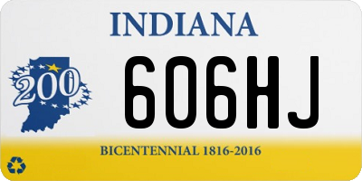 IN license plate 606HJ