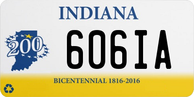 IN license plate 606IA