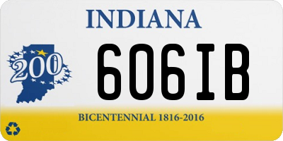 IN license plate 606IB
