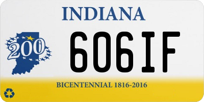 IN license plate 606IF