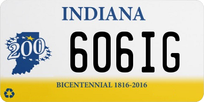 IN license plate 606IG