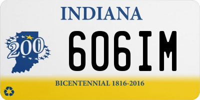 IN license plate 606IM