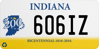 IN license plate 606IZ