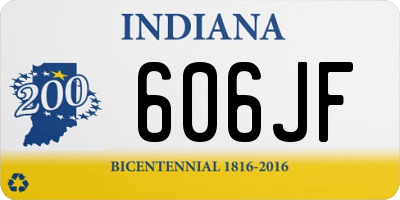 IN license plate 606JF