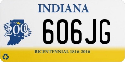 IN license plate 606JG