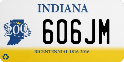 IN license plate 606JM