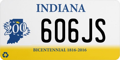 IN license plate 606JS