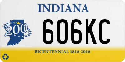 IN license plate 606KC