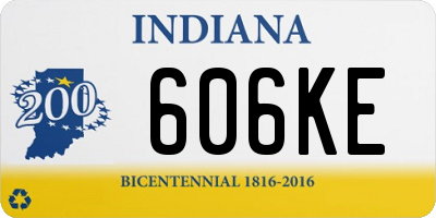 IN license plate 606KE