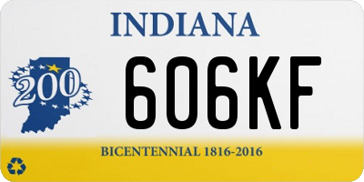 IN license plate 606KF