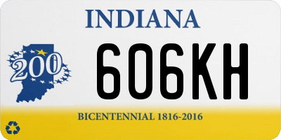 IN license plate 606KH