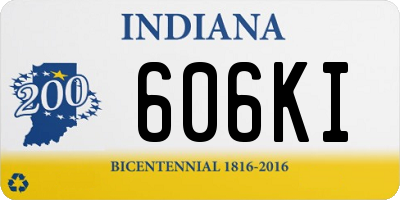 IN license plate 606KI