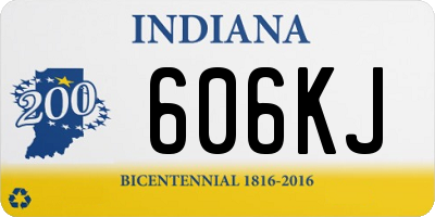 IN license plate 606KJ