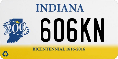 IN license plate 606KN