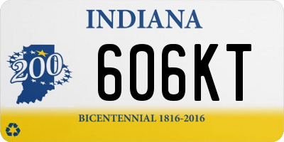 IN license plate 606KT