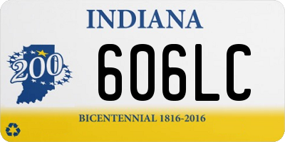 IN license plate 606LC