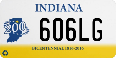 IN license plate 606LG