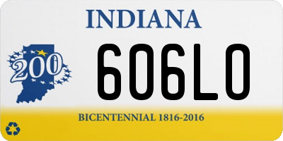 IN license plate 606LO