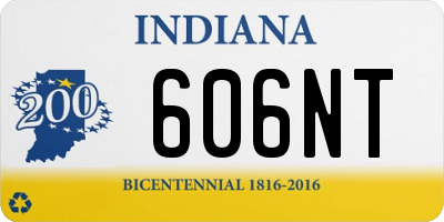 IN license plate 606NT