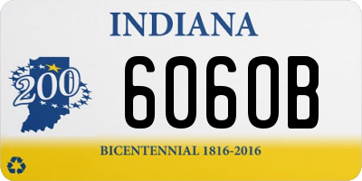 IN license plate 606OB