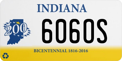 IN license plate 606OS