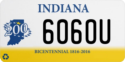 IN license plate 606OU