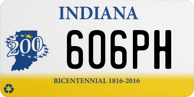 IN license plate 606PH