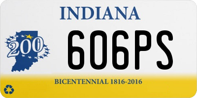 IN license plate 606PS
