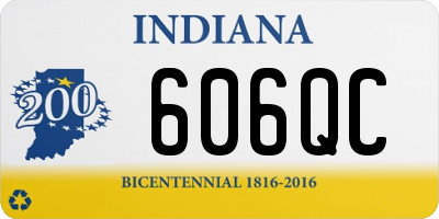 IN license plate 606QC