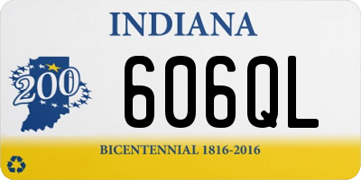 IN license plate 606QL