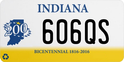 IN license plate 606QS