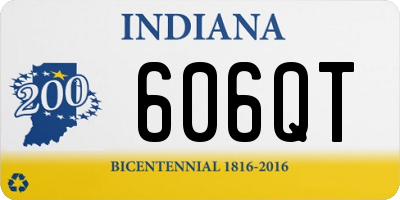 IN license plate 606QT