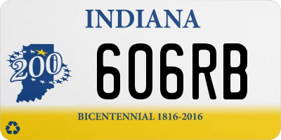 IN license plate 606RB