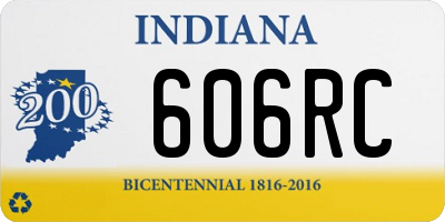 IN license plate 606RC