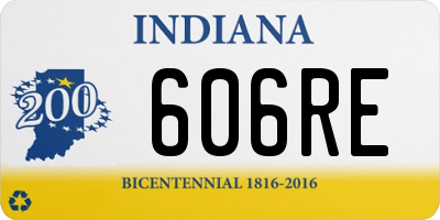IN license plate 606RE