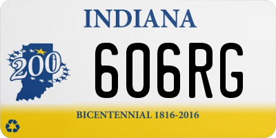 IN license plate 606RG