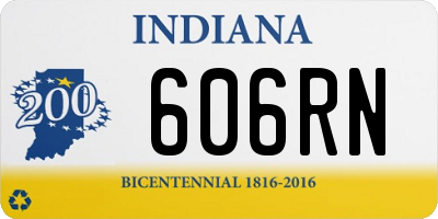 IN license plate 606RN