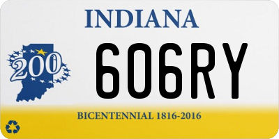 IN license plate 606RY